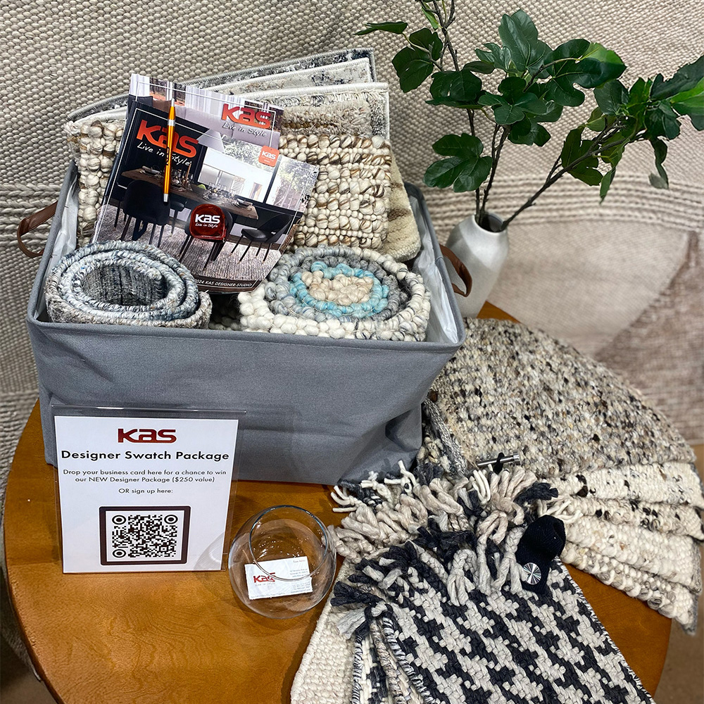 lots of rug swatches in a pile